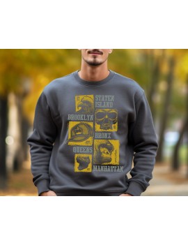 Baskılı Antrasit Sweatshirt