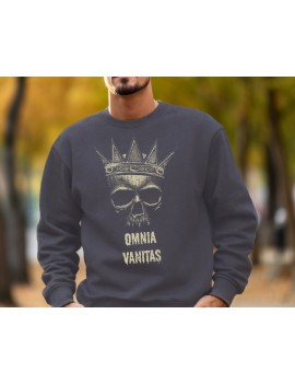 Baskılı Antrasit Sweatshirt