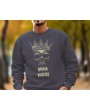 Baskılı Antrasit Sweatshirt