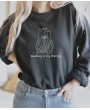 Baskılı Antrasit Sweatshirt